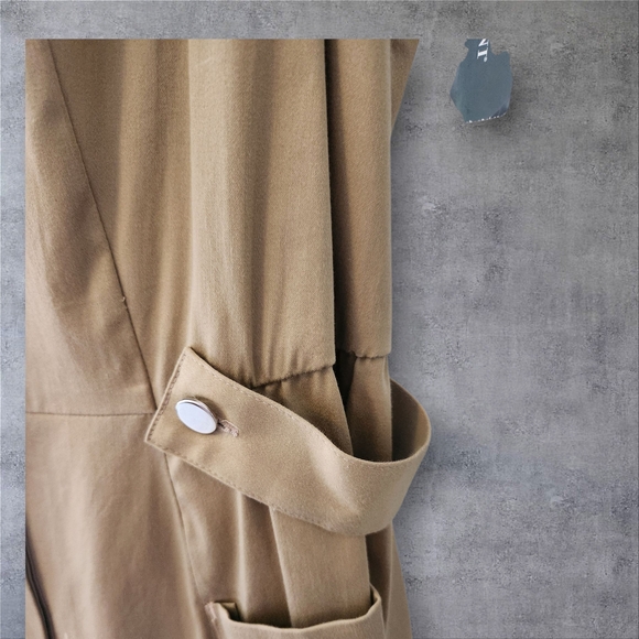 Alfani Khaki Midi Dress 12P - Picture 10 of 10